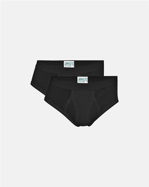 Briefs med gylp | 2-pak | Økologisk bomuld | Sort