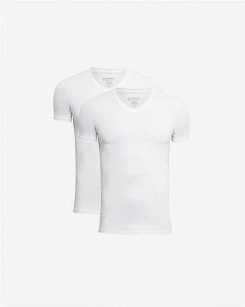 T-shirt "v-neck" 2-pak | Bambusviskose | Hvid