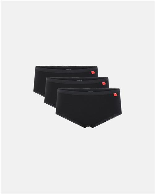 Midi-hipster 3-pak | Bomuld | Sort