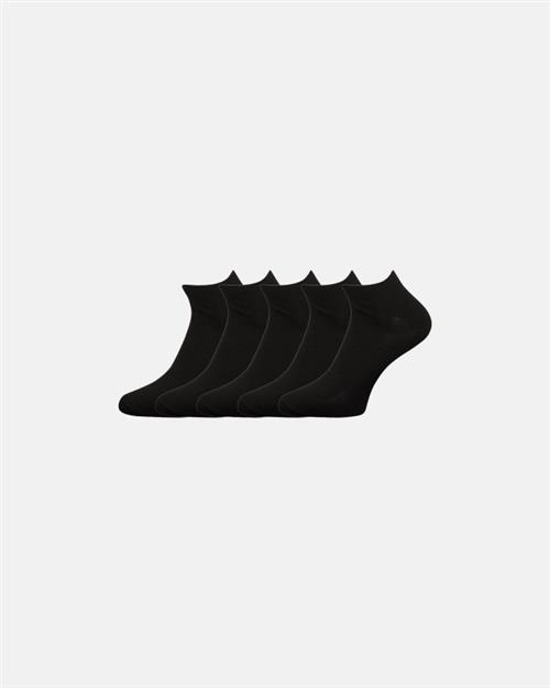 Ankelstrømper 5-pak | Bomuld | Sort