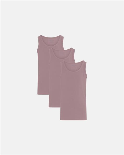 Singlet | 3-pak  | Økologisk bomuld | Rose