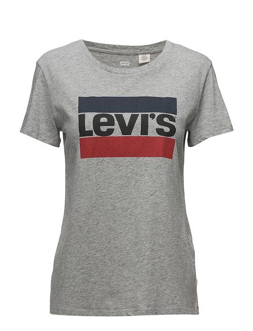 Se LEVI´S Women The Perfect Tee Sportswear Log LEVI´S Women Grey ved Booztlet