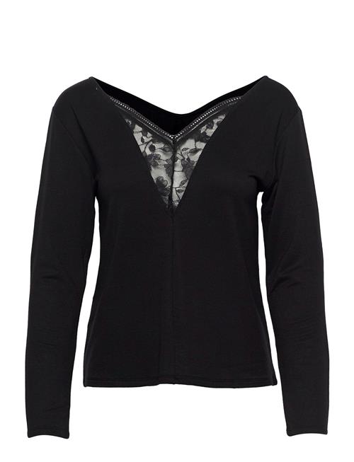 Se Passionata Marta Long-Sleeved T-Shirt Passionata Black ved Booztlet