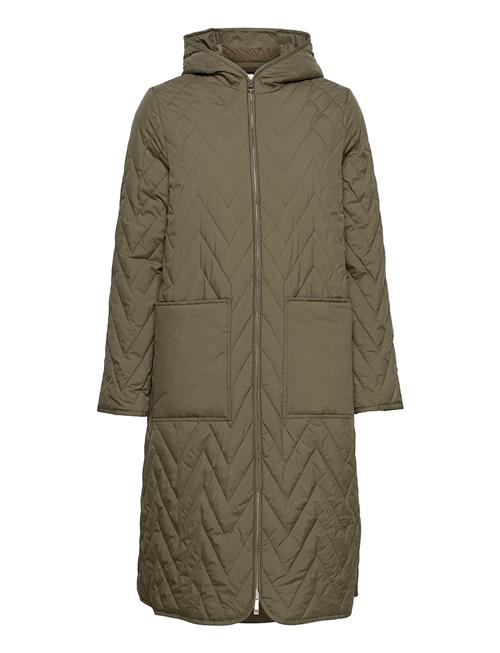 Selected Femme Slfnora Quilted Coat Selected Femme Khaki