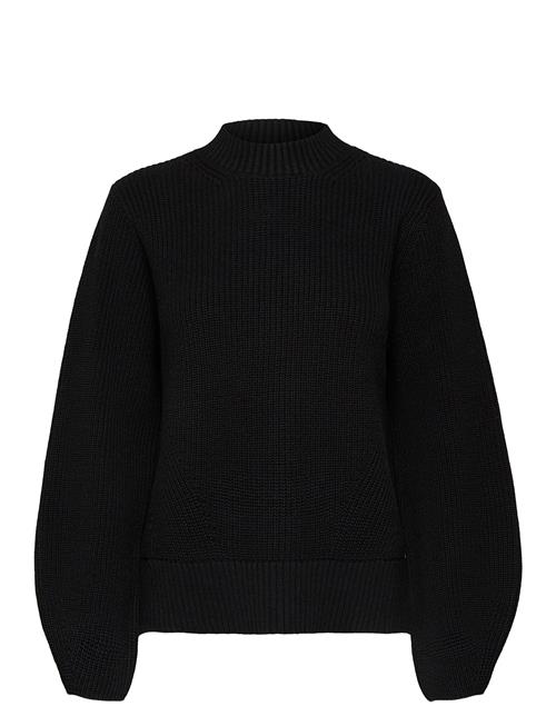 Slfleslie Ls Knit O-Neck Selected Femme Black