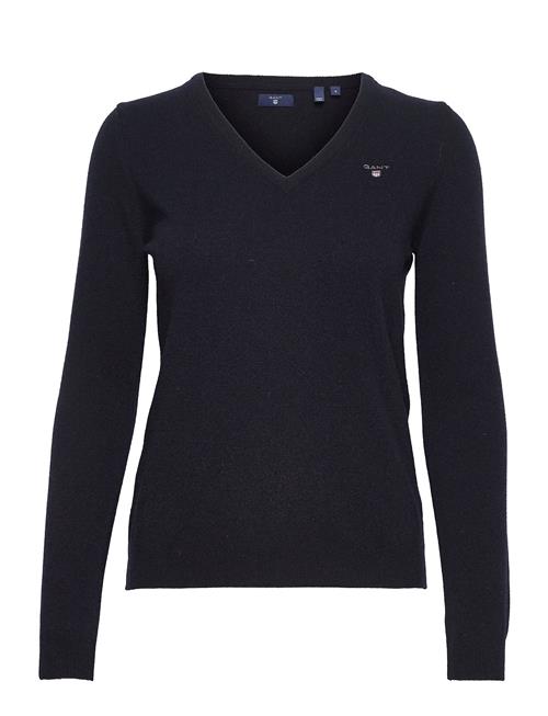 GANT Lambswool Blend V-Neck GANT Blue