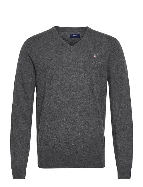 GANT Lambswool Blend V-Neck GANT Grey