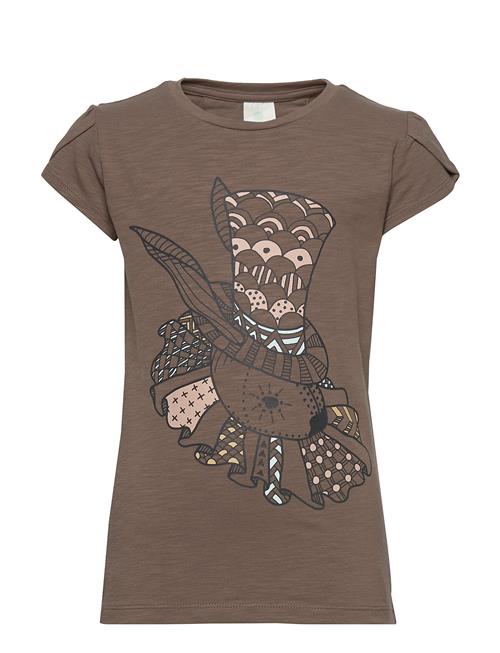 Se En Fant Gate Ss T-Shirt En Fant Brown ved Booztlet