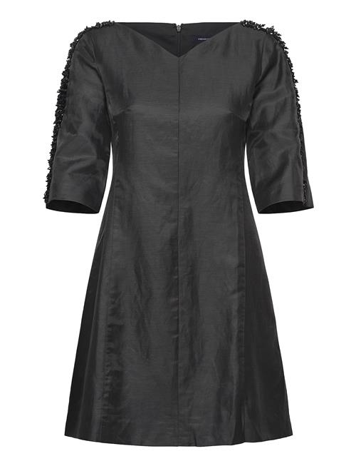 French Connection Dominica Cluster 3/4 Slv Dress French Connection Black