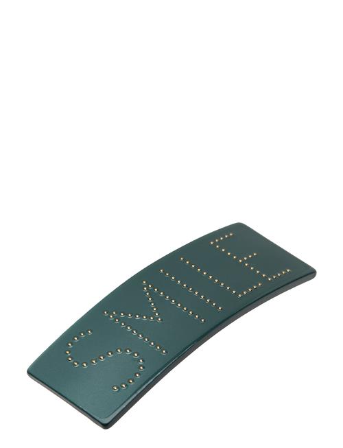 Classic Hair Clip Design Letters Green