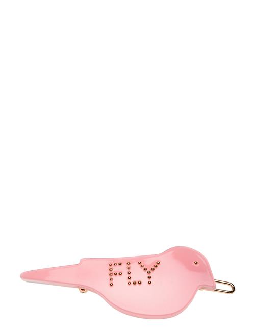 Design Letters Iconic Hair Clip Sitting Bird Design Letters Pink