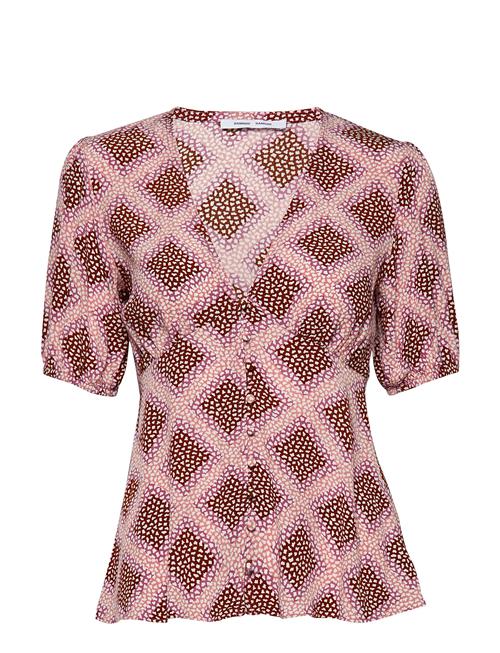 Petunia Ss Blouse Aop 10056 Samsøe Samsøe Pink