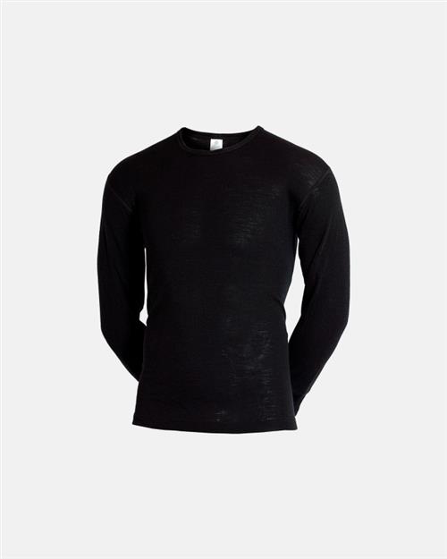 Langærmet undertrøje | 100 merino uld | Sort