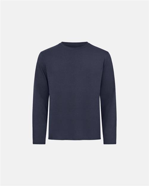 Langærmet t-shirt | Bambusviskose | Navy