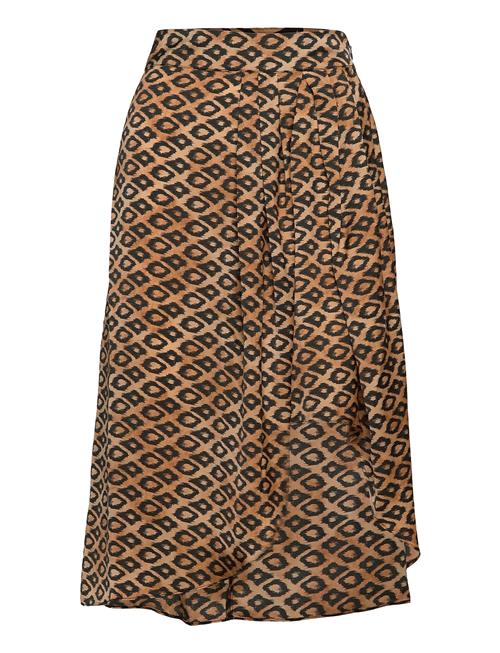 Scotch & Soda Printed Midi Recycled Polyester Wrap Skirt Scotch & Soda Patterned