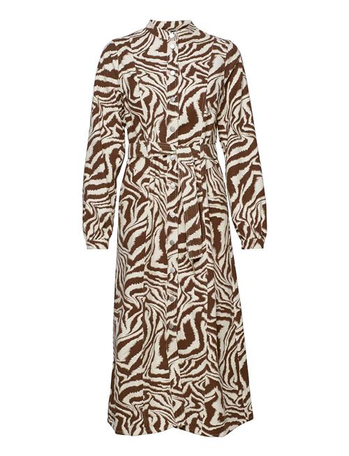 YAS Yaslondon Ls Midi Dress - Ca YAS Patterned