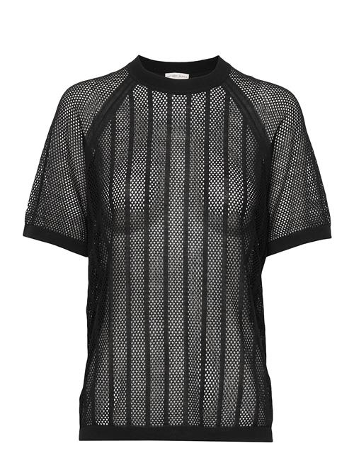 Cotton Mesh Knit Top Filippa K Black