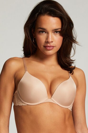 Hunkemöller Formstøbt push-up bøjle-bh Angie Beige