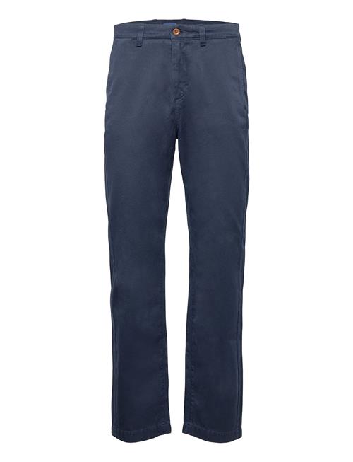 Se GANT D1. Straight Twill Chinos GANT Blue ved Booztlet