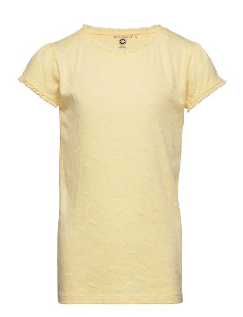 En Fant T-Shirt Ss Jacquard En Fant Yellow