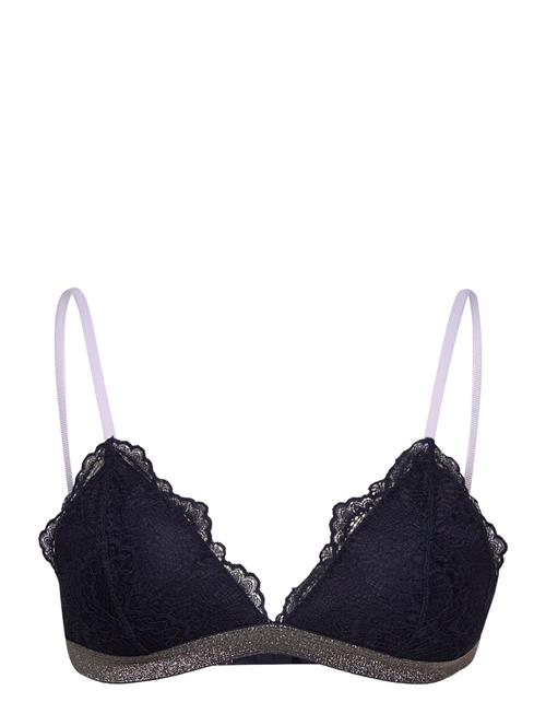 Se Becksöndergaard Wave Lace Tyla Bra Becksöndergaard Navy ved Booztlet