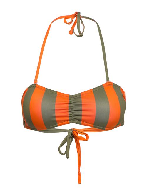 DEDICATED Bikini Top Kovik Big Stripes Orange DEDICATED Patterned