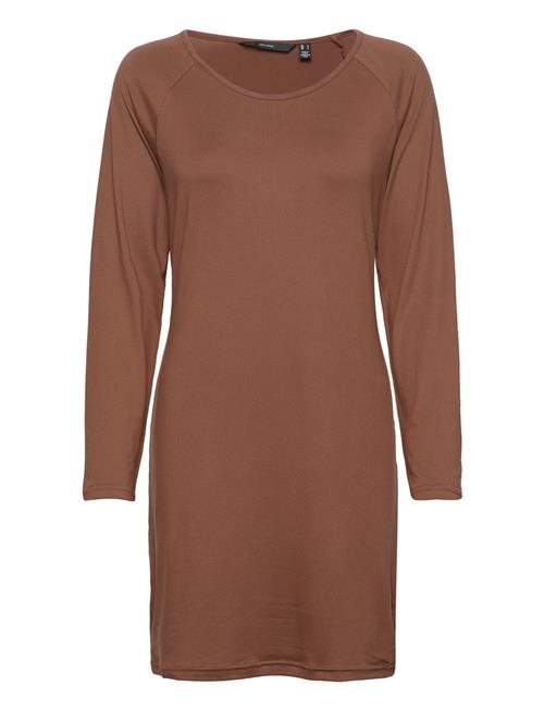 Vero Moda Vmzera Ls Short Dress Jrs Lt Vero Moda Brown