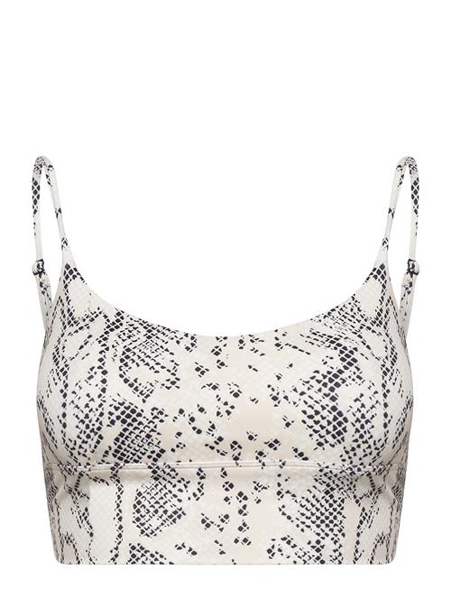 aim´n Oat White Viper V Strap Bra Aim´n Patterned