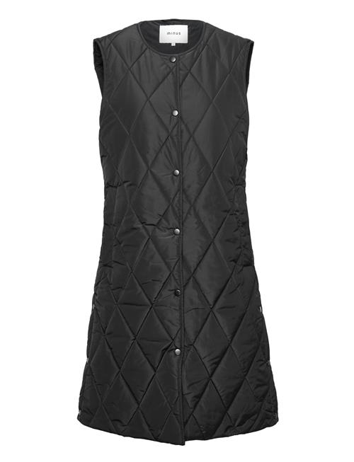 Adelia Padded Vest Minus Black