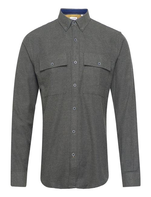 Brushed Twill Shirt L/S Lindbergh Grey