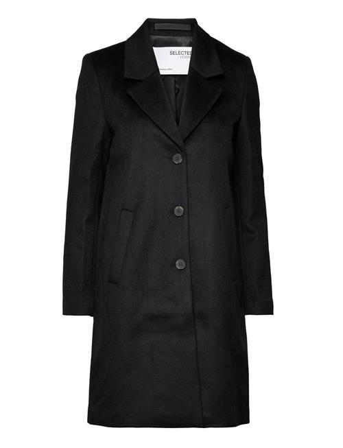 Selected Femme Slfmette Wool Coat B Selected Femme Black