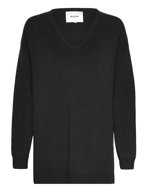 Se Minus Cosy Long Pullover Minus Black ved Booztlet