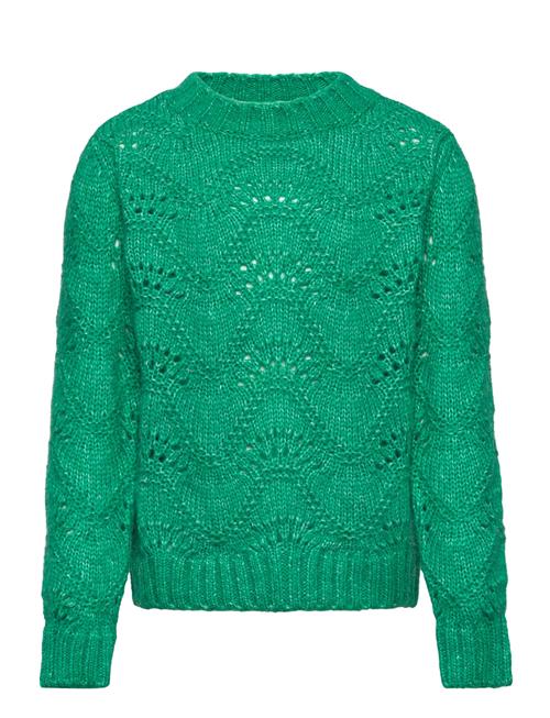 Se LP Boys Lpbibbi Ls O-Neck Knit Tw Bc LP Boys Green ved Booztlet