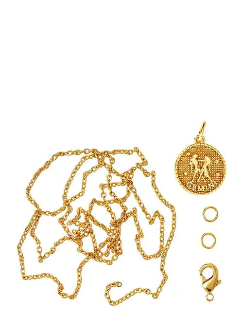 Me & My Box Zodiac Coin Pendant And Chain Set, Gemini Me & My Box Gold