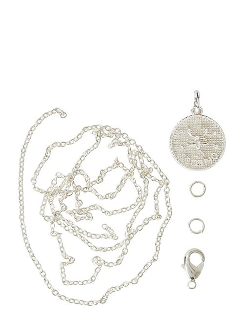 Zodiac Coin Pendant And Chain Set, Scorpio Me & My Box Silver