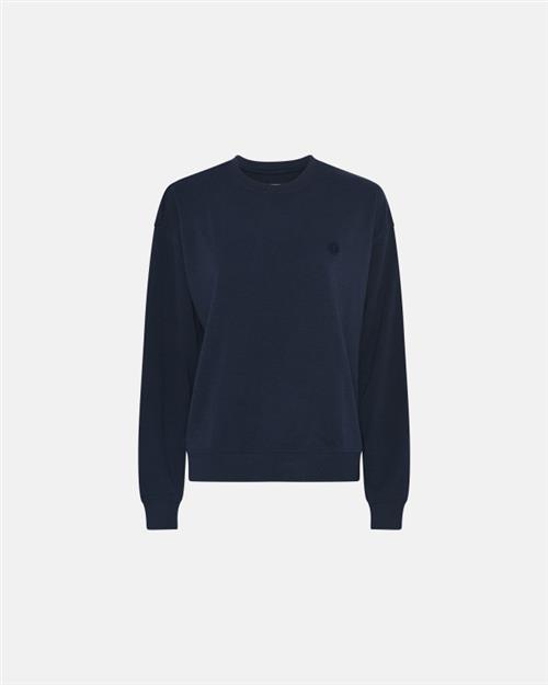 Sweatshirt med logo | Bambusviskose | Navy
