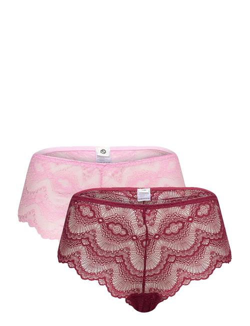 Se Becksöndergaard Wave Lace Cassia Hipster 2 Pack Becksöndergaard Pink ved Booztlet