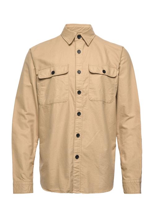 Selected Homme Slhlooserolf Ls Overshirt W Selected Homme Beige