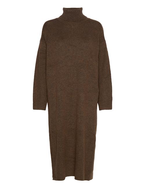 Objabbie L/S Knit Dress Pb12 Object Brown