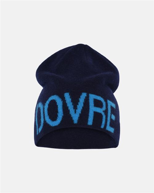 Beanie | 100 uld | Navy/lys blå