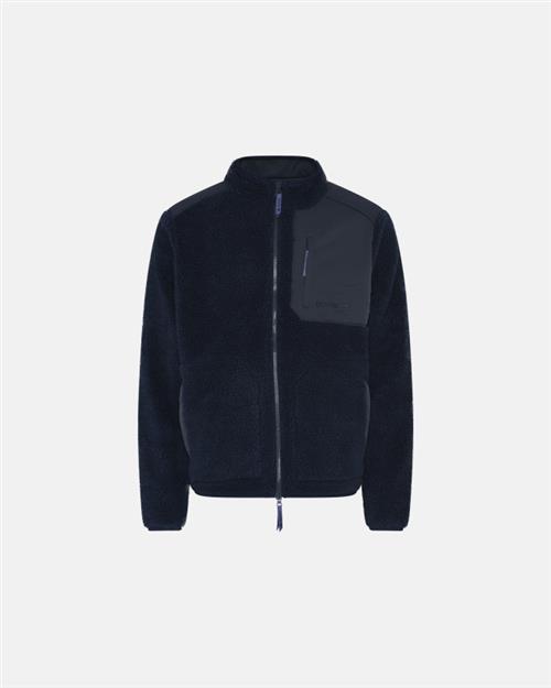 Teddy fleece jakke | Polyester | Navy