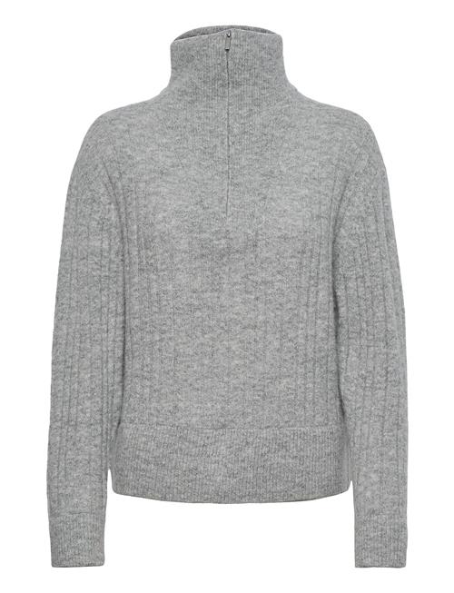 Se Gestuz Alphagz R Zipper Pullover Noos Gestuz Grey ved Booztlet