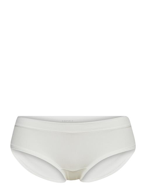 Se Esprit Bodywear Women Made Of Recycled Material: Ribbed-Effect Hipster Shorts Esprit Bodywear Women White ved Booztlet