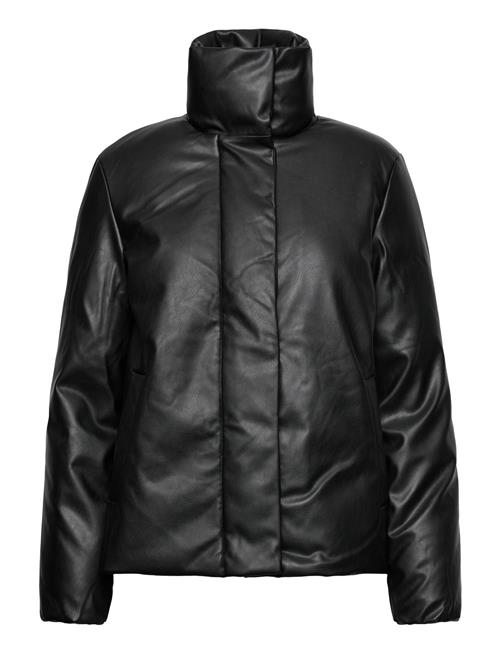 Vila Vidagmar L/S Padded Coated Jacket Vila Black