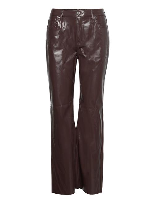 Se Vero Moda Vmkithy Hr Loose Str Glossy Pl Pant Vero Moda Brown ved Booztlet