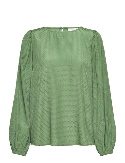 Se Kaffe Kacatia Blouse Kaffe Green ved Booztlet