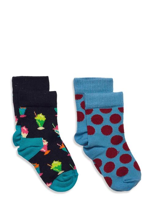 2-Pack Kids Milkshake Sock Happy Socks Patterned