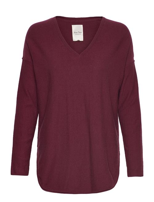 Part Two Iliviasapw V-Neck Part Two Burgundy