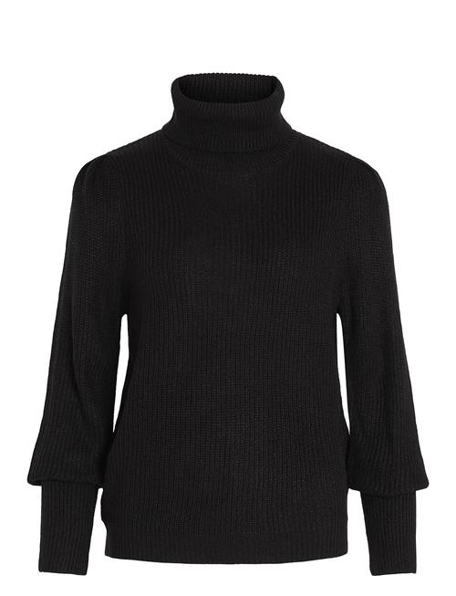 Se Vila Vilou New Rollneck L/S Knit Top - Noos Vila Black ved Booztlet