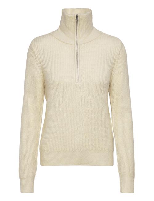 Se Vila Vibooba Half Zip Pullover Bf Vila Cream ved Booztlet